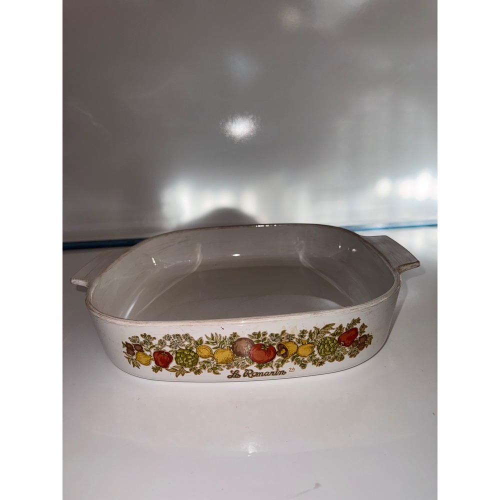 Vintage Corning Ware Le Romarin Spice O Life A-10-B Casserole Dish 10x10x2